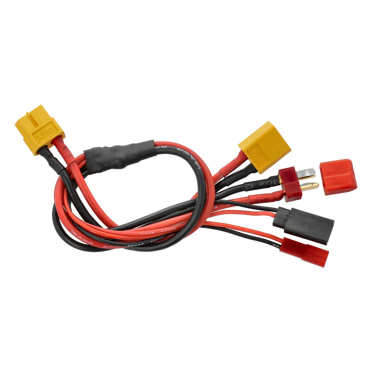 Toolkit XT60 Multi Connector Ladekabel – XT60 → XT60 / T-Stecker / BEC / Futaba