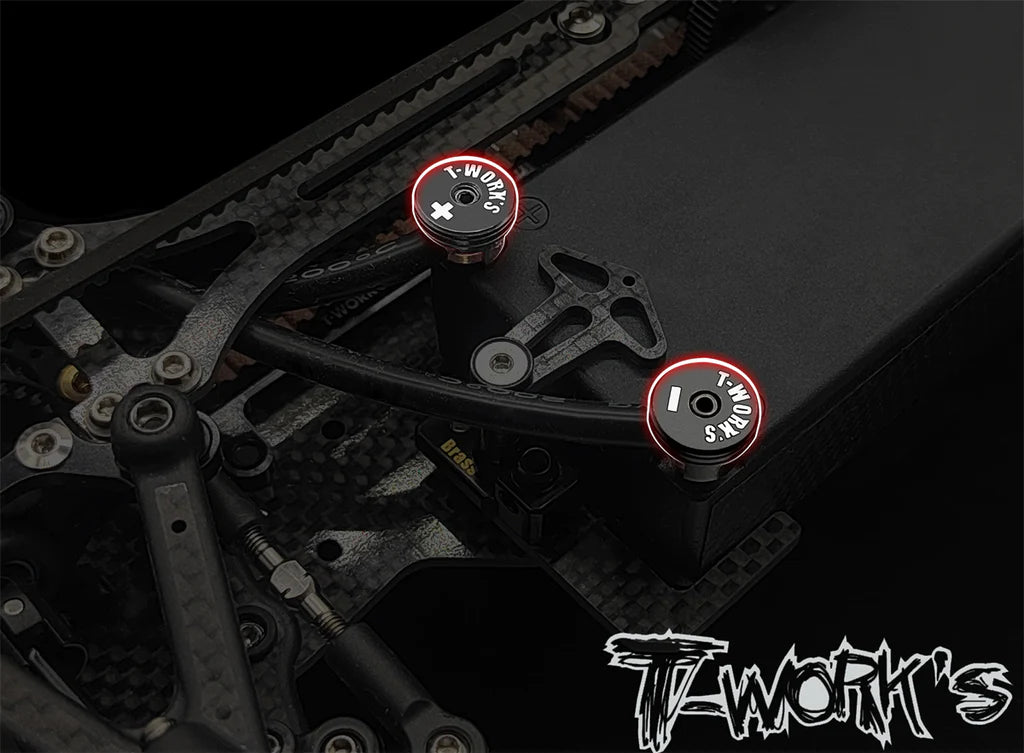 T-Works EA-040-5-BB Polarity Heatsink Connector 5mm (2) - Black/Black - RCXX - rc racing for professionals