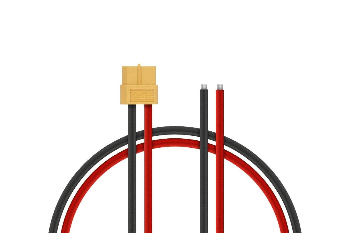 XT60 charging cable with tinned end