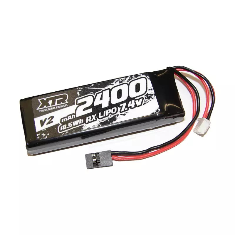 XTR Receiver Battery Flat LiPo 7.4V 2400mAh V2