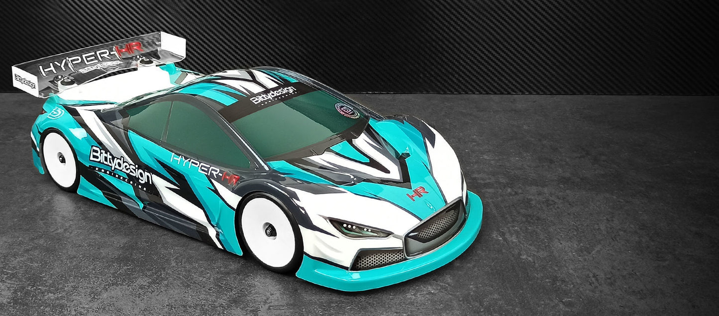 Bittydesign HYPER-HR 1/10 TC 190mm Clear Body Shell - BDTC-190HRHYP