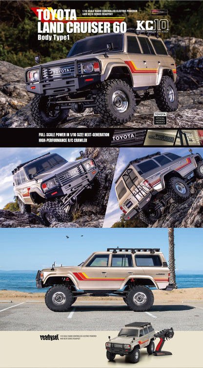 Kyosho KC10 1/10 Toyota Land Cruiser 60 Crawler 4WD RTR - K.34801T1B