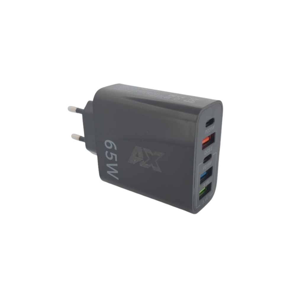 Axxelerate Multiple Charger 65W – 5-Port USB / USB-C Schnellladegerät