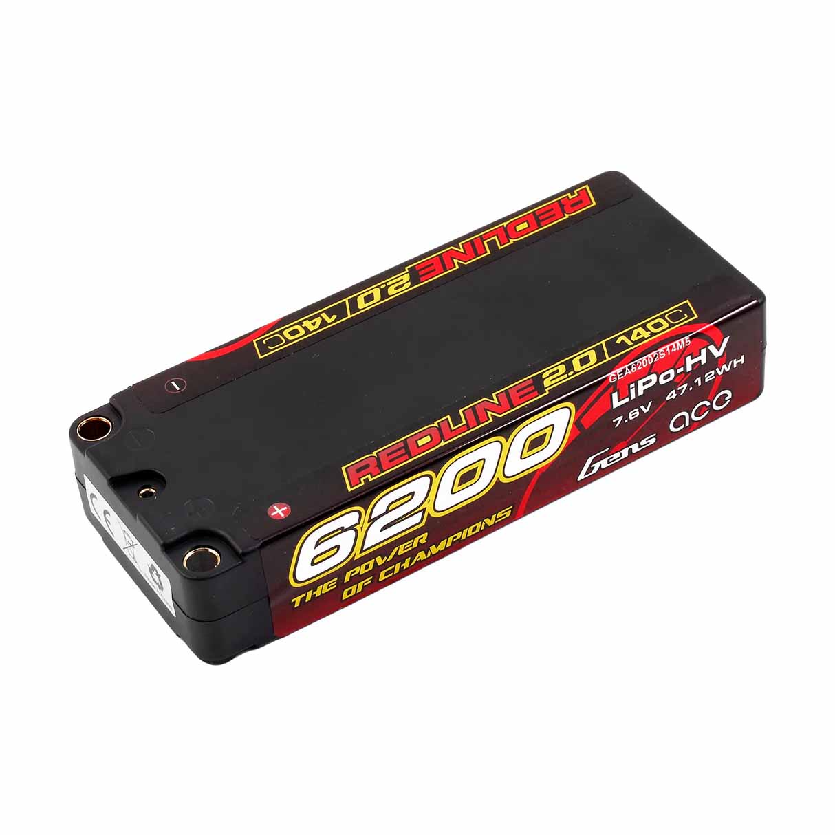 GensAce Redline 2.0 Mid Size 2S HV 7.6V-140C-6200 113x47x22mm 228g