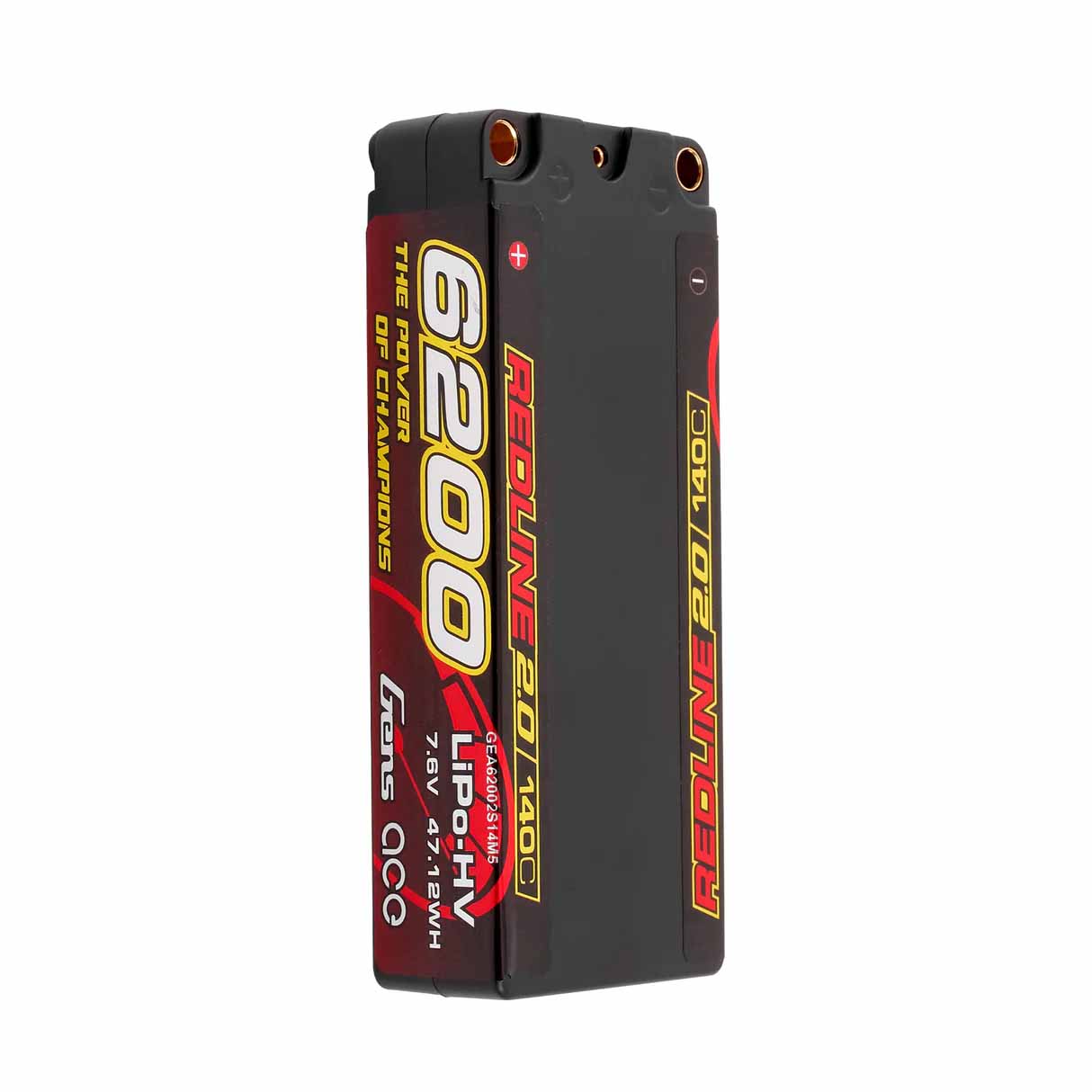 GensAce Redline 2.0 Mid Size 2S HV 7.6V-140C-6200 113x47x22mm 228g
