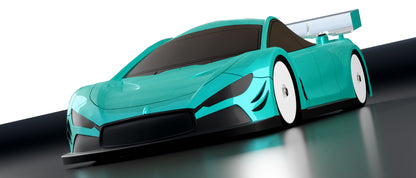 Bittydesign HYPER-HR 1/10 TC 190mm Clear Body Shell - BDTC-190HRHYP