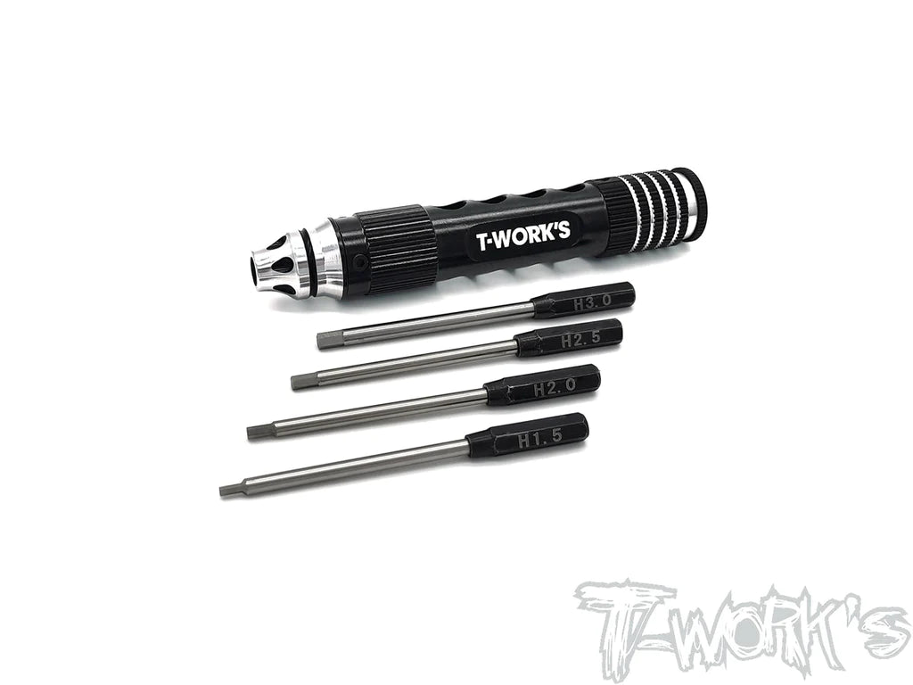 T-Works TT-086-S Multi-tool Hex Set - 1.5/2.0/2.5/3.0mm - RCXX - rc racing for professionals