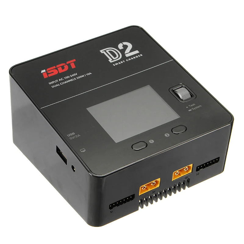 ISDT D2 Mark 2 Ladegerät, Dual 200W 12A AC/DC (1) ISDTD2MK2 - RCXX - RC Racing Shop | RC Models | Tuning & Spare Parts for Professionals
