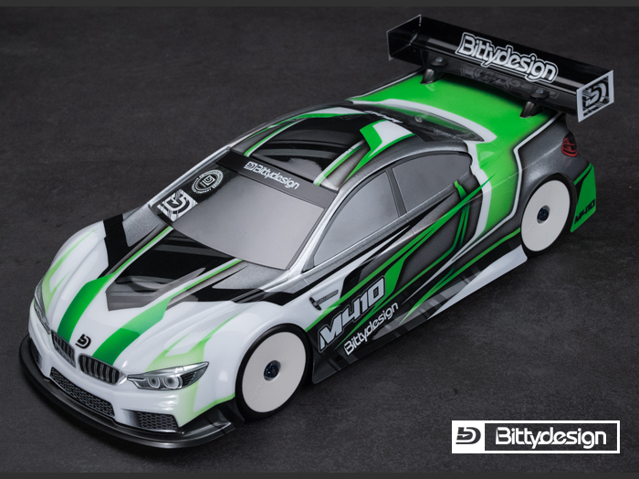 Bittydesign M410 1/10 TC 190mm Clear Body Shell - BDTC-M410