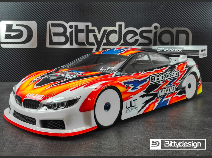 Bittydesign M410 1/10 TC 190mm Clear Body Shell - BDTC-M410