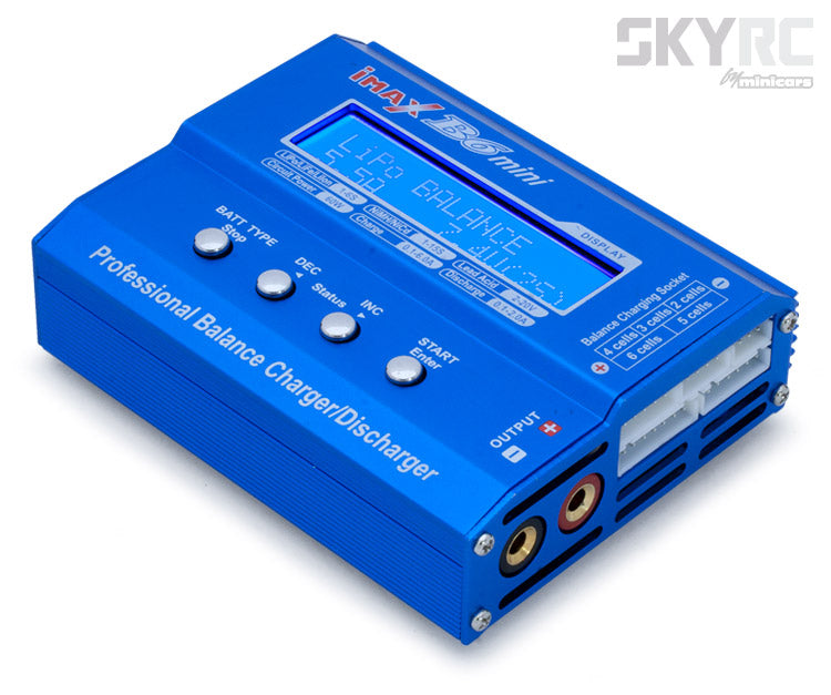 SkyRC B6 Mini Charger 60W 6A 1-6S 12VDC - SK-100084-02 - RCXX - RC Racing Shop | RC Models | Tuning & Spare Parts for Professionals