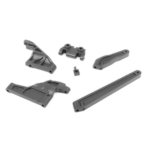 Tekno Chassis Brace Set (revised, front/rear/center, EB/ET48 2.0) - TKR9062B