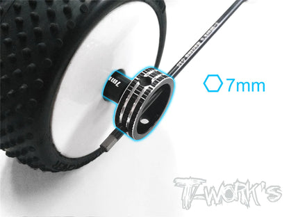 T-Works TT-039 7mm Short Nut Driver - RCXX - rc racing for professionals