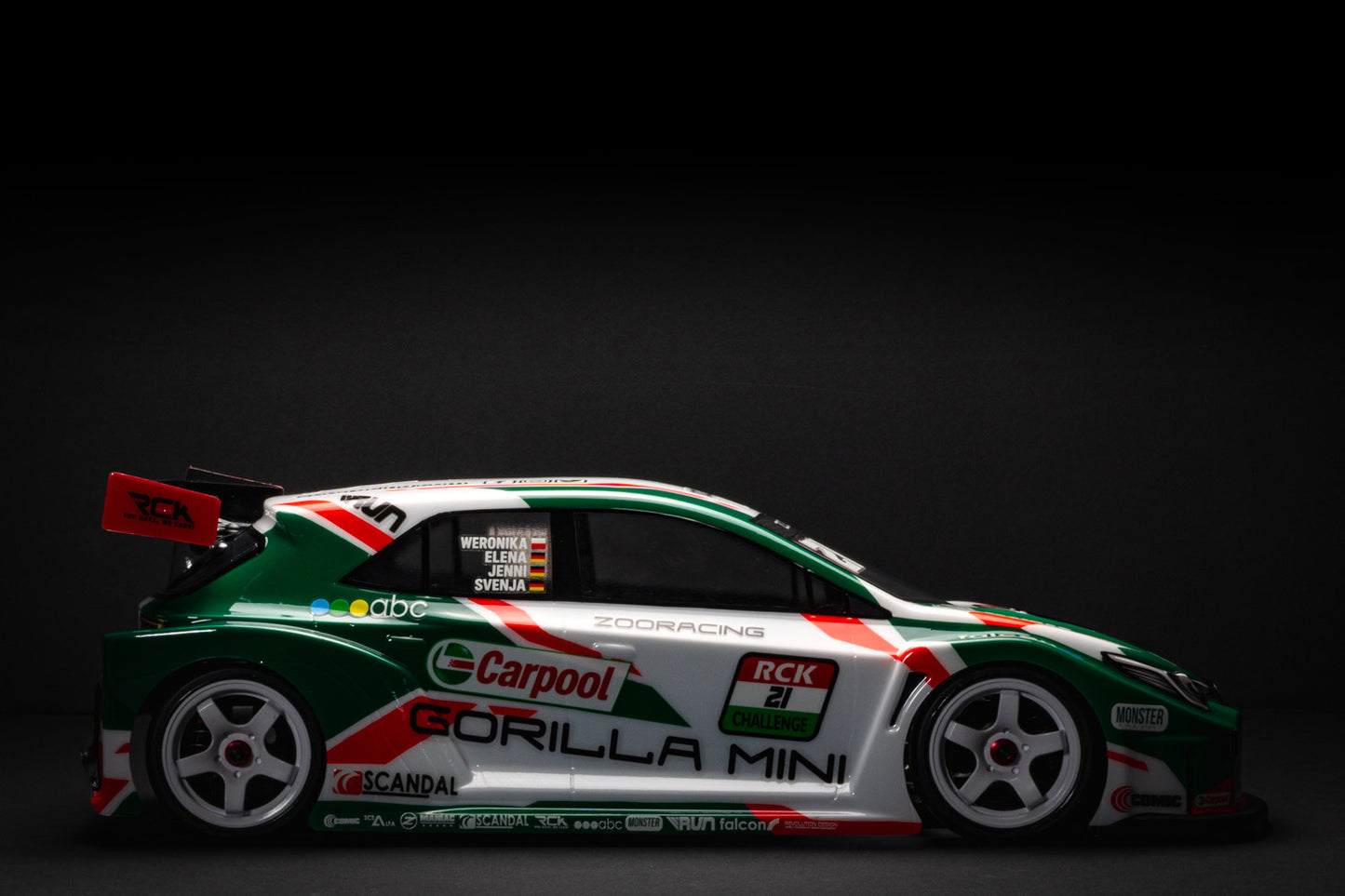 ZooRacing GORILLA MINI 1/10 M-Chassis Body | WB210 / WB225 | 0.5/0.7/1.0mm - ZR-0021