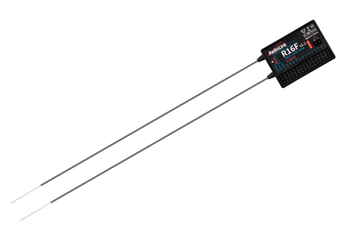 RadioLink R16F 2.4GHz 16-Kanal FHSS Empfänger mit Telemetrie - 1RL0150