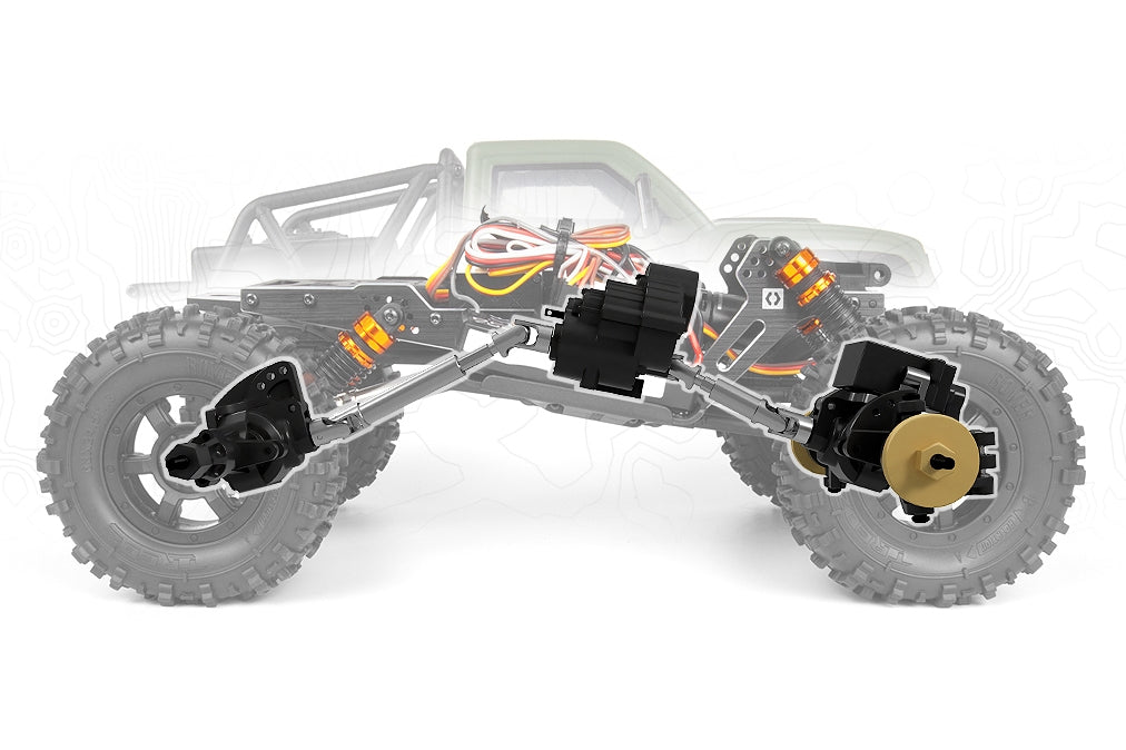 HPI Venture18 CC FLUX 1/18 Competition Scale Crawler RTR | Gunmetal / Military Green