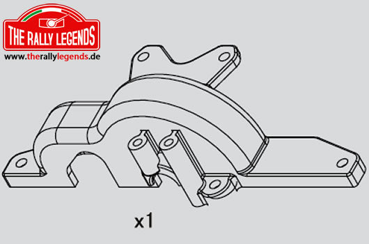 Rally Legends Gear Box cover - RCXX - RC Racing Shop | RC Models | Tuning & Spare Parts for Professionals